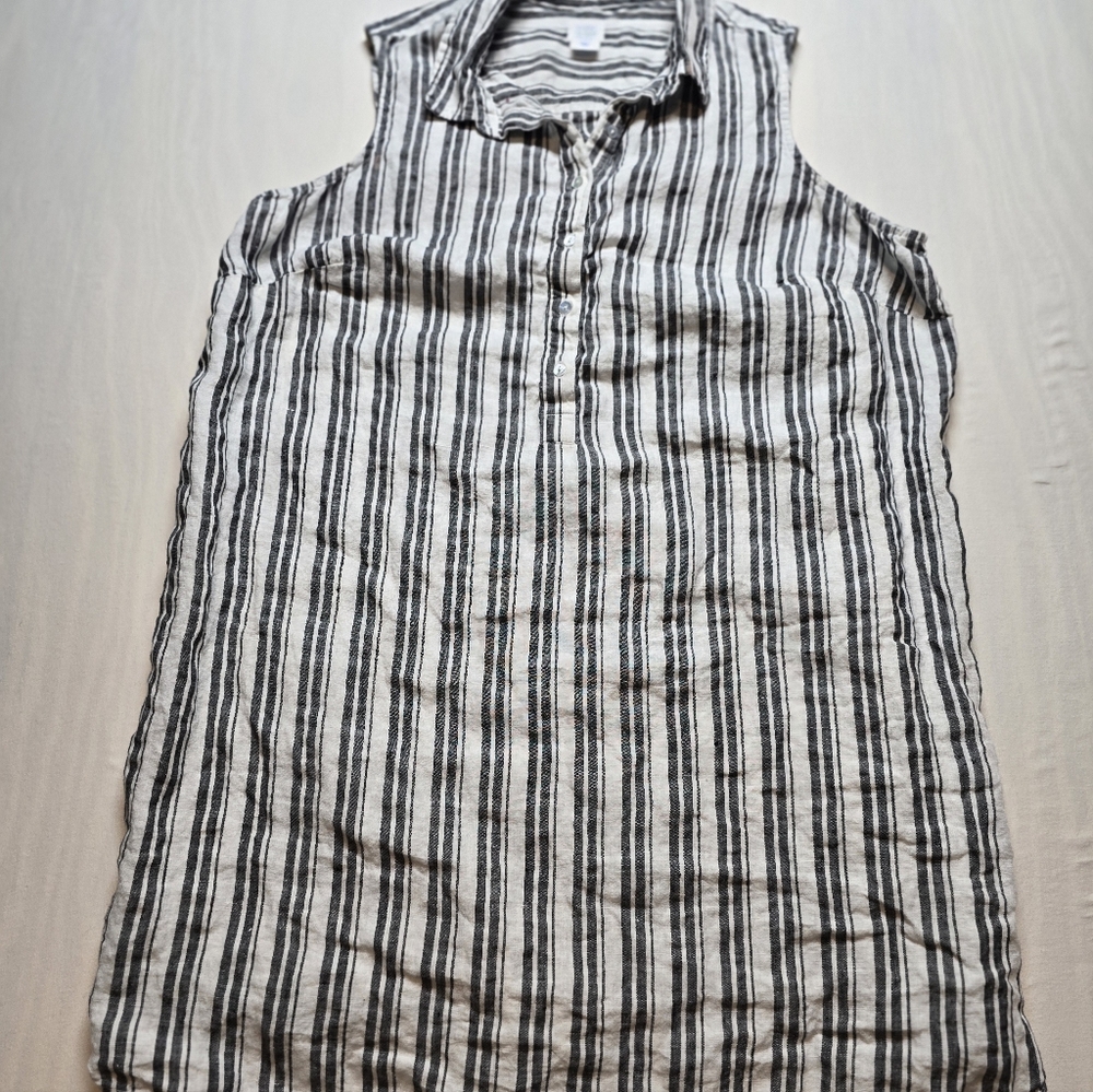 Sleeveless 100% Linen Tank